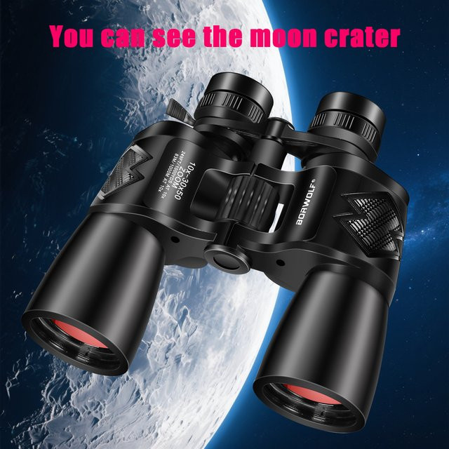 BORWOLF Hochleistungs-HD Professionelles Zoom-Fernglas 10-30x50 in Schwarz - Bild 1