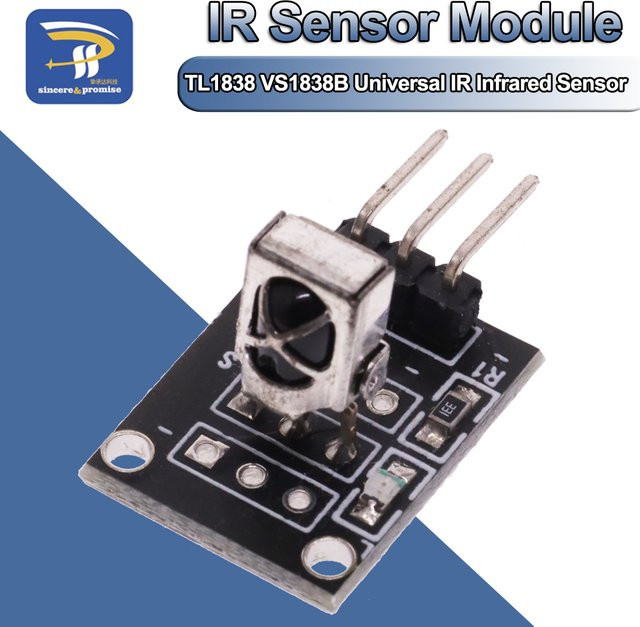 KY-022 TL1838 VS1838B Universal IR Infrarot Sensor Empfänger Modul in Schwarz für Arduino DIY Starter Kits - Bild 1