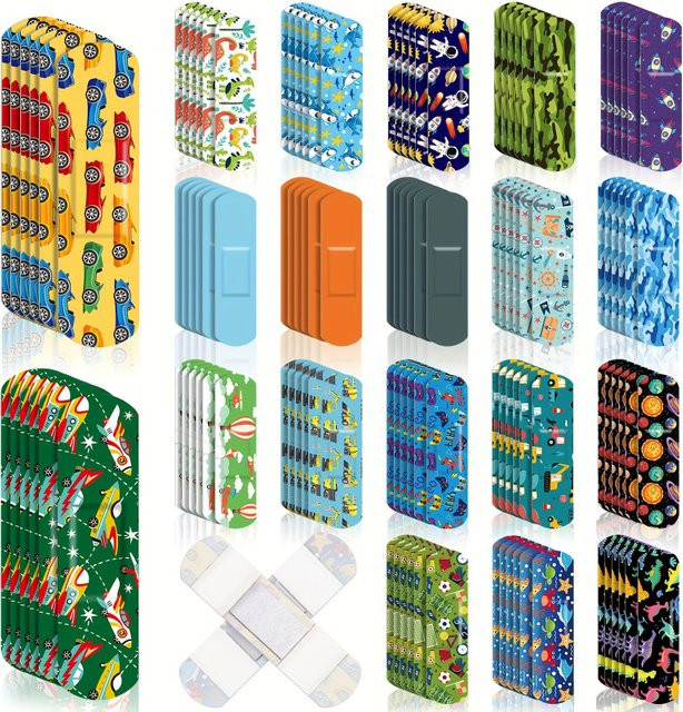 SMILE PLUS Kinderpflaster mit 20 verschiedenen Cartoon-Motiven, wasserdicht und atmungsaktiv, Multicolor - Bild 1