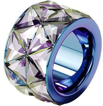 Swarovski Ring, Blau, Kristall, Damen, Minimalistisch - Bild 1