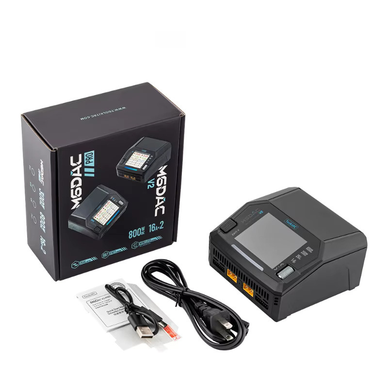ToolkitRC M6DAC V2 Intelligentes Schnell-Ladegerät für LiPo und LiHV 1-6S Akkus in Schwarz - Bild 6