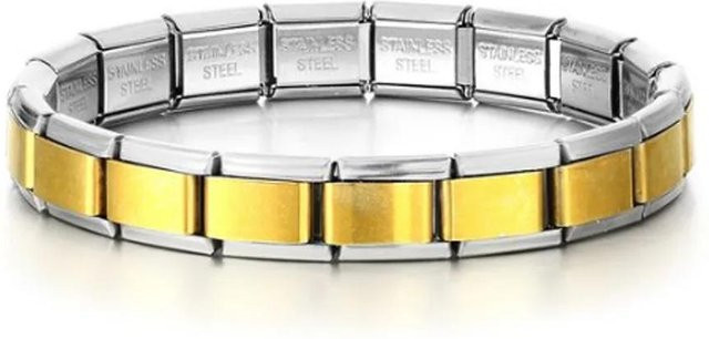 Fashion Maker 2 Charm-Gliederarmband Edelstahl, goldfarben, silberfarben, Perle, Unisex - Bild 1