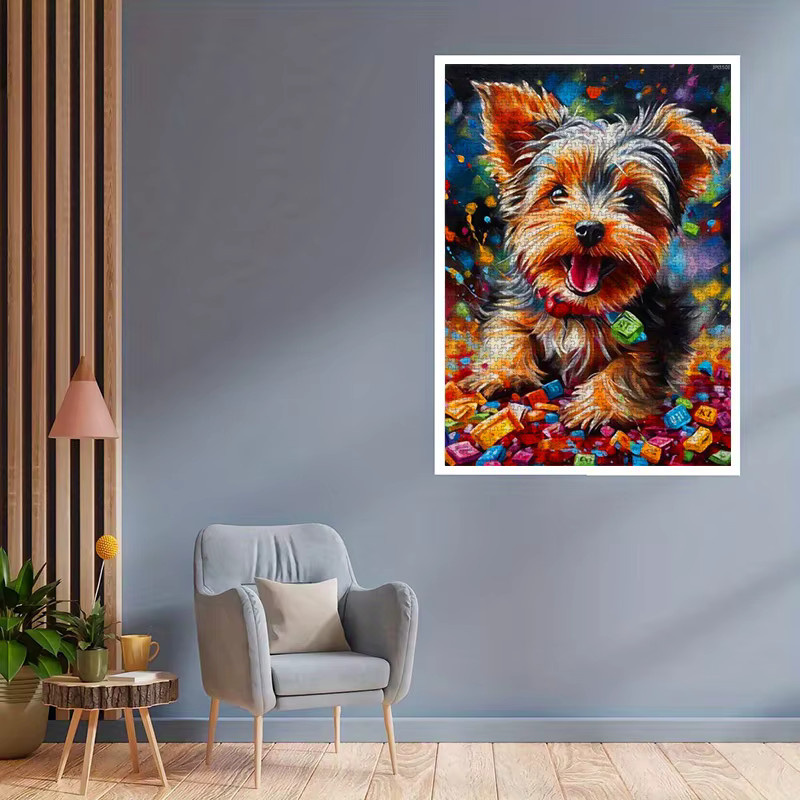 AZNM Papierpuzzle Yorkshire-Terrier, 1.000 Teile - Bild 3
