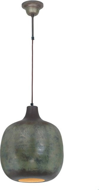 Kayoom Pendelleuchte aus Metall in Bronze mit E27 Fassung, B/T/H: 38 x 38 x 34 cm - Bild 1