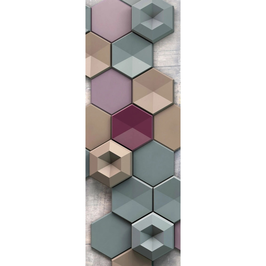 Komar Fototapete Vlies Hexagon Multicolor B: 100 cm, H: 280 cm - Bild 2