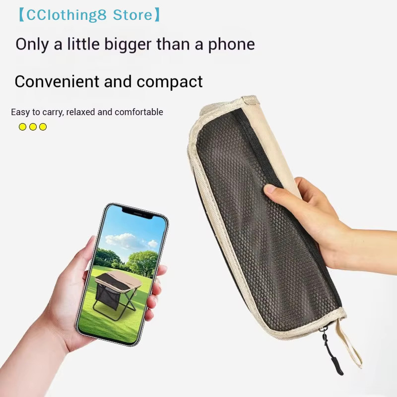 Faltbarer Rucksackhocker von AliS8, tragbarer Klapphocker mit Tragetasche für Outdoor und Reisen - Bild 2