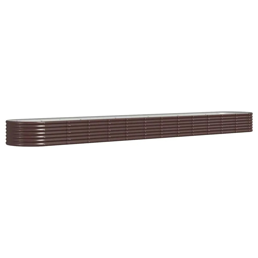 Furnicato Hochbeet aus verzinktem Stahl in Braun, B: 512 cm, T: 80 cm, H: 36 cm - Bild 2