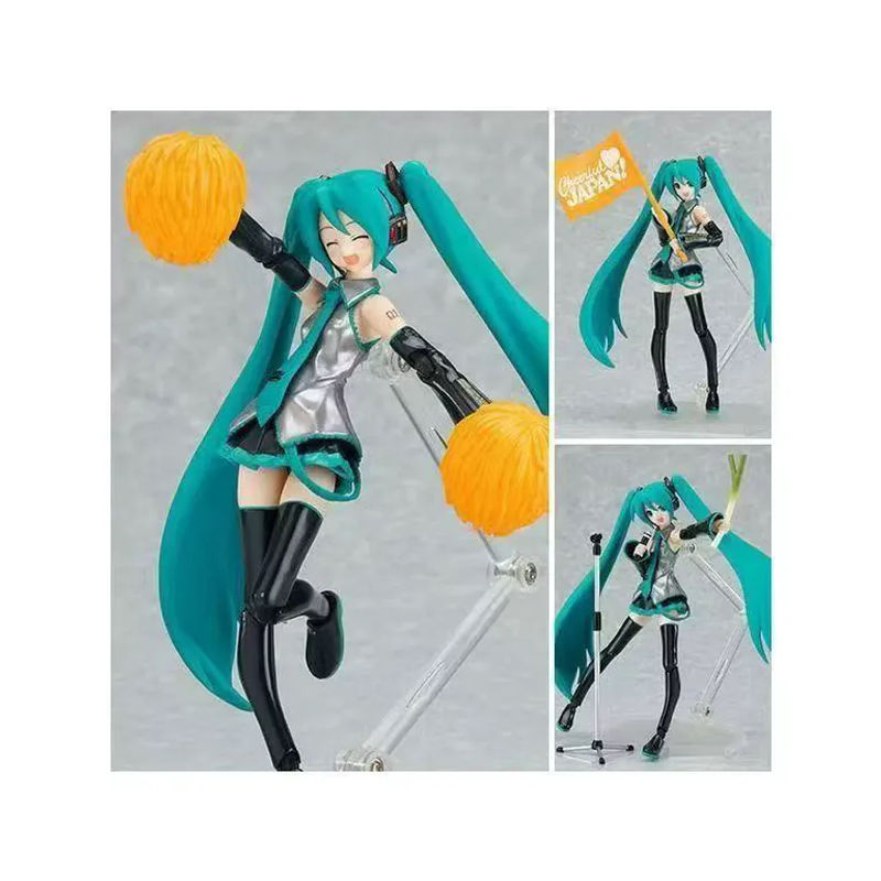 Bandai Hatsune Miku Anime Figur Figma Bewegliche Gelenkfigur aus Kunststoff, mehrfarbig, Höhe: 14 cm - Bild 4