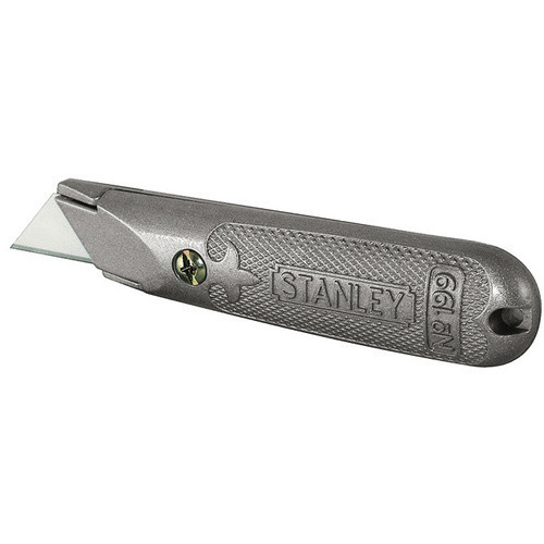 Stanley Universalmesser 199E mit feststehender Klinge aus Zinkdruckguss in Silber - Bild 2
