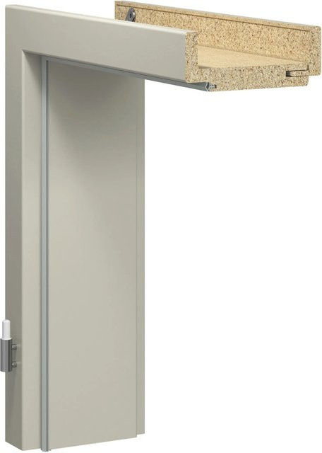 GetaDoor Türzarge mit CPL-Folie in Seidengrau, Anschlag L, H x B x T: 198,5 x 73,5 x 27 cm - Bild 1