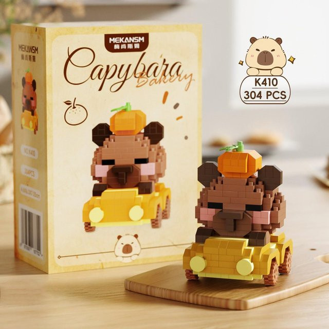 Capybara Mikro-Baustein-Set, Tier-Modell, ab 3 Jahren - Bild 1