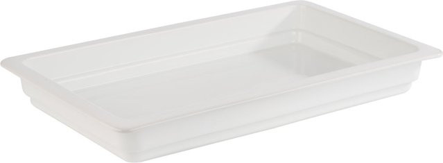 APS GN 1/1 Porzellanbehälter weiß, Volumen: 7,1 l, B/T/H: 32,5 x 32,5 x 6 cm - Bild 1