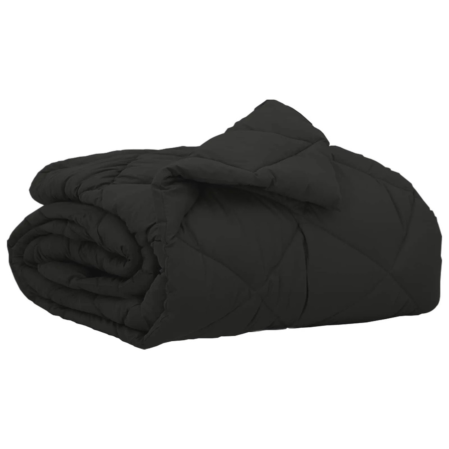 vidaXL Sommerdecke aus Mikrofaser in Schwarz, B: 200 cm, B: 155 cm - Bild 2