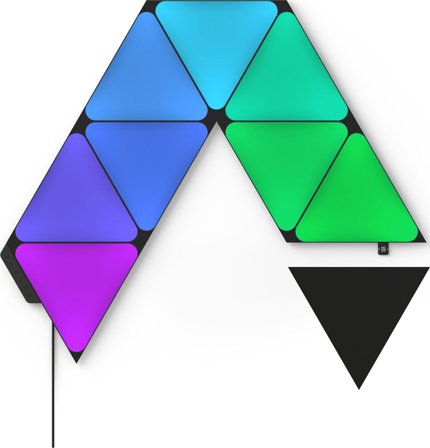 Nanoleaf NL47-0102TW-9PK Intelligentes Panel WLAN Schwarz, 9 Stück - Bild 1
