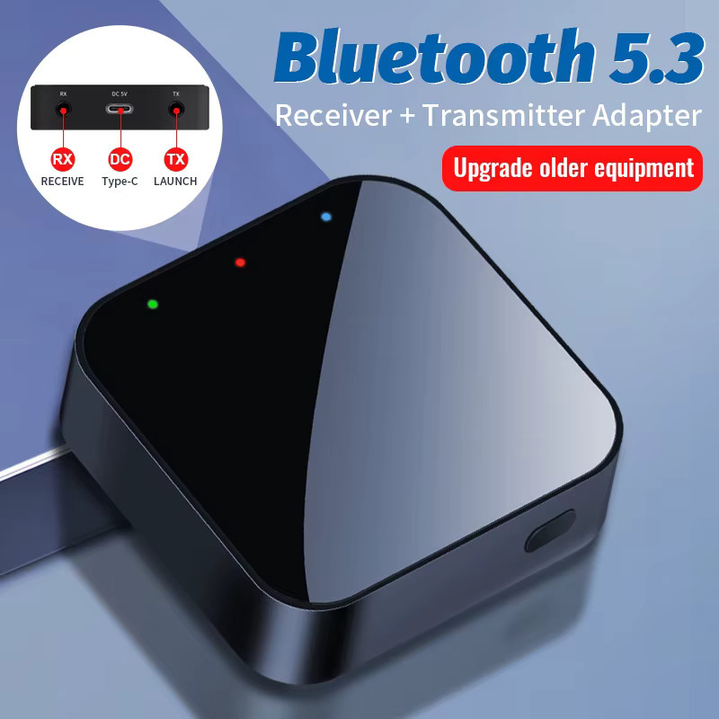 kebidumei Bluetooth 5.3 Audio Adapter als Sender und Empfänger mit 3,5 mm AUX Anschluss in Schwarz - Bild 6