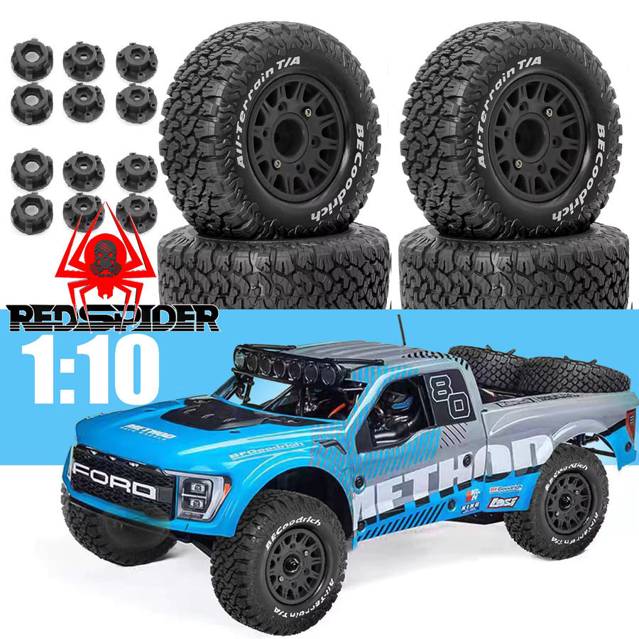 Short Course Truck Reifen Rad, 4-teiliges Set, 113 mm, 12, 14, 17 mm Sechskant - Bild 3