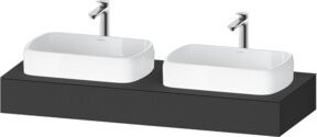 Duravit Konsole Qatego in Grau, B/T/H: 140 x 55 x 17 cm - Bild 1