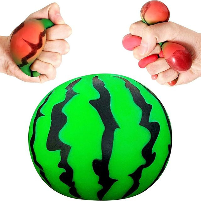 BC Pet Supplies Squishy Wassermelonen Tomaten Orange Stressbälle - Bild 1