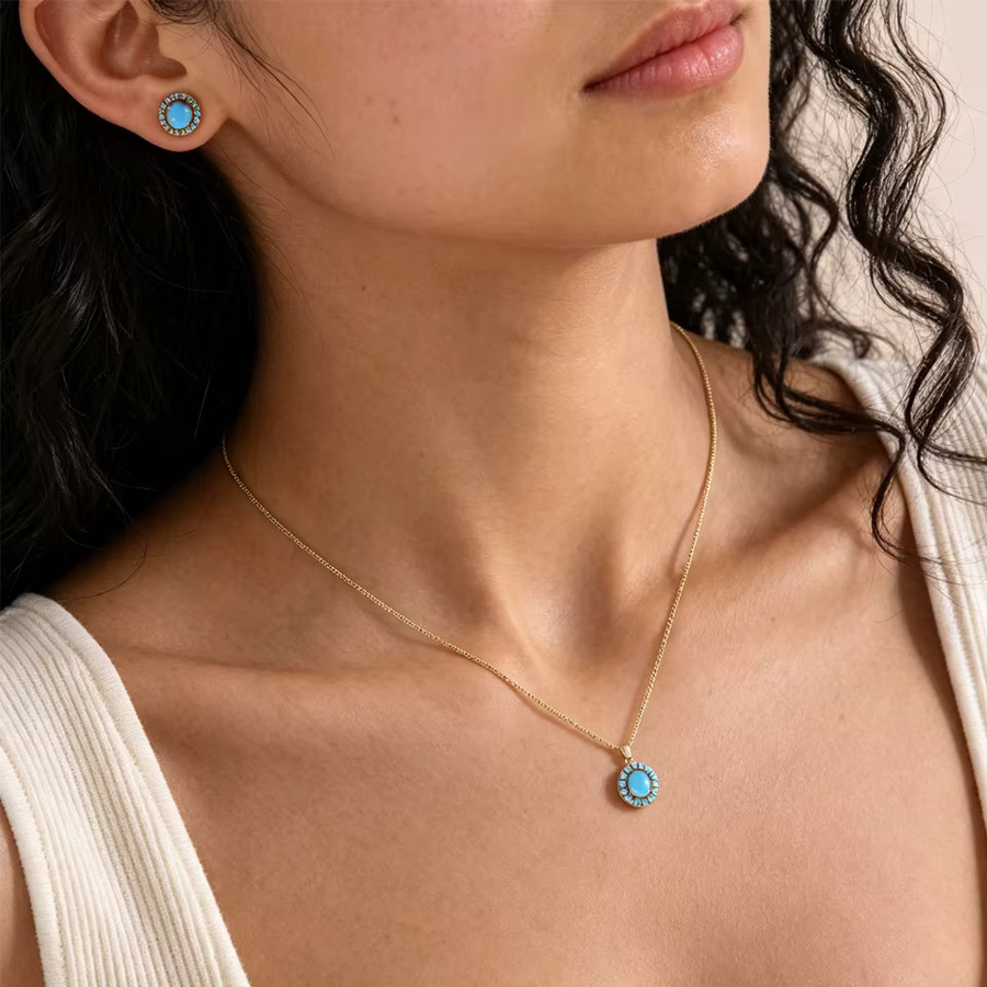 ZAKOL Schmuck-Set, Ohrstecker und Halskette, Zirkonia, Damen - Bild 2