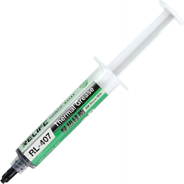 Relife RL-407 Wärmeleitpaste in Schwarz, 20g Spritzen-Typ - Bild 1