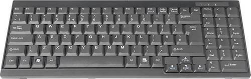 Digitus DS-72000UK KVM-Tastatur kabelgebunden, QWERTY UK-Englisch, Schwarz - Bild 1