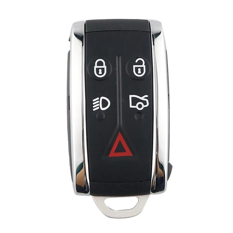 Yiqixin Smart Keyless Go Ersatzgehäuse für Jaguar XF XK XKR X-Type S-Type in Schwarz mit 5 Tasten - Bild 3