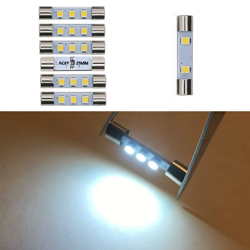 LED-Lampen-Kit für Marantz Modell 2010 und 2015 mit kühlem weißem Sicherungslicht, Bi-Pin-FM-Anzeige und vorverdrahteter Zifferblattskala in Weiß und Blau - Bild 2