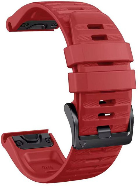 Uhrenarmband MY-CASE Silikon, QuickFit, 22mm, brown, Unisex - Bild 1