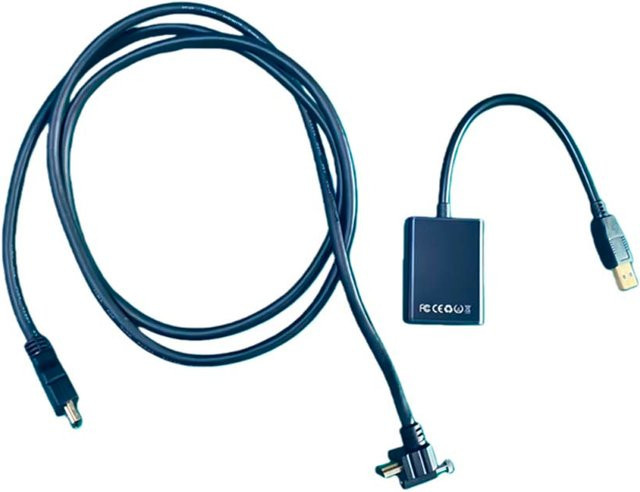 HDMI auf USB-C Adapterkabel mit Mini Box für Digital Cluster in Schwarz - Bild 1
