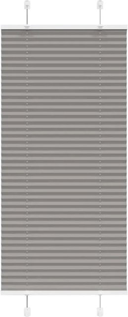 vidaXL Plissee Anthrazit semi-transparent aus Polyester B: 60 cm, H: 150 cm - Bild 1