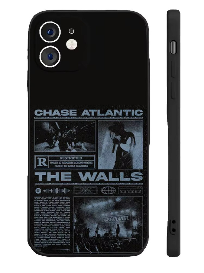 Schutzhülle C-Chase Atlantic Sänger aus schwarzem Silikon für iPhone 17 16 15 14 13 12 11 Air Pro Max Plus - Bild 6