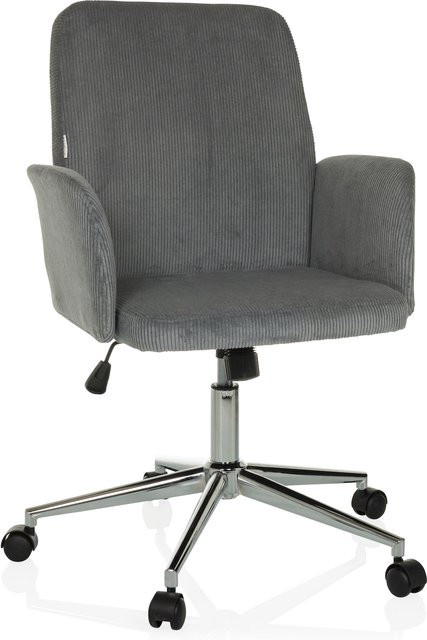 hjh OFFICE Home Office Bürostuhl SOLAO CORD mit Armlehnen in Cord-Stoff - Bild 1