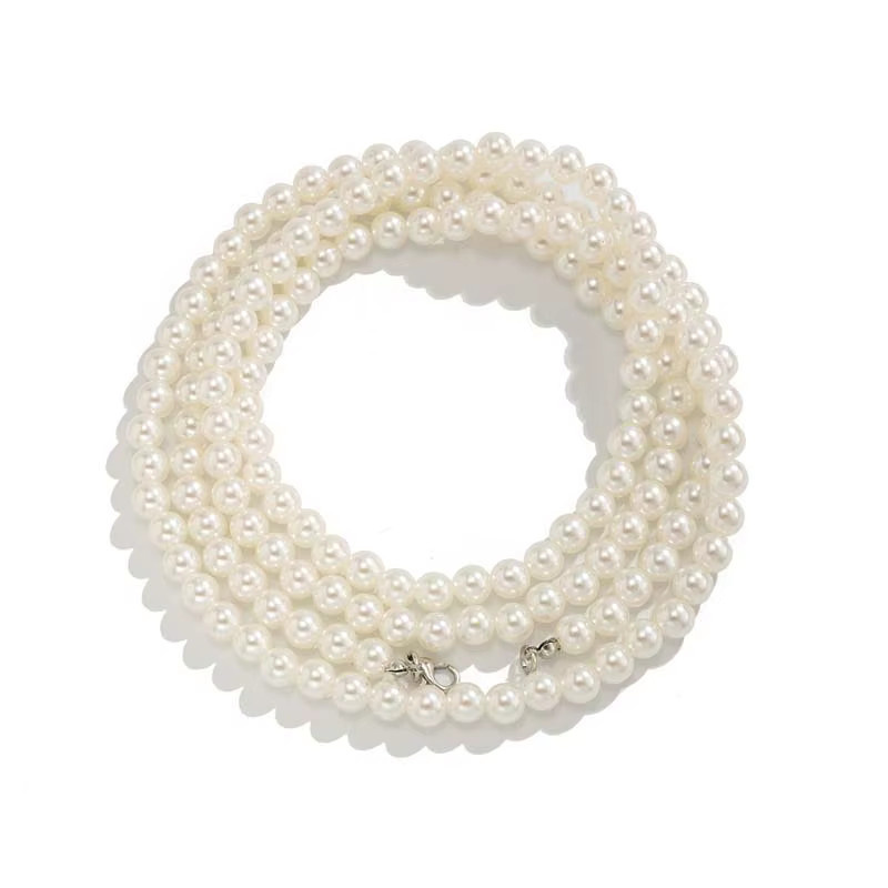 Fußkettchen sharelucky, mehrschichtig, weiße Perle, Damen - Bild 2