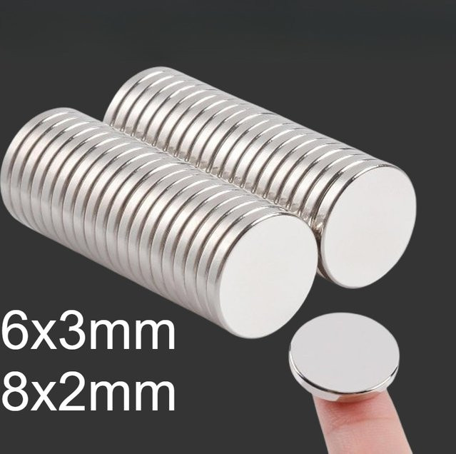 U-POLEMAG Multifunktionsmagnet Set 6x 3/8x2mm für Maschinenverbindungen und DIY-Projekte - Bild 1