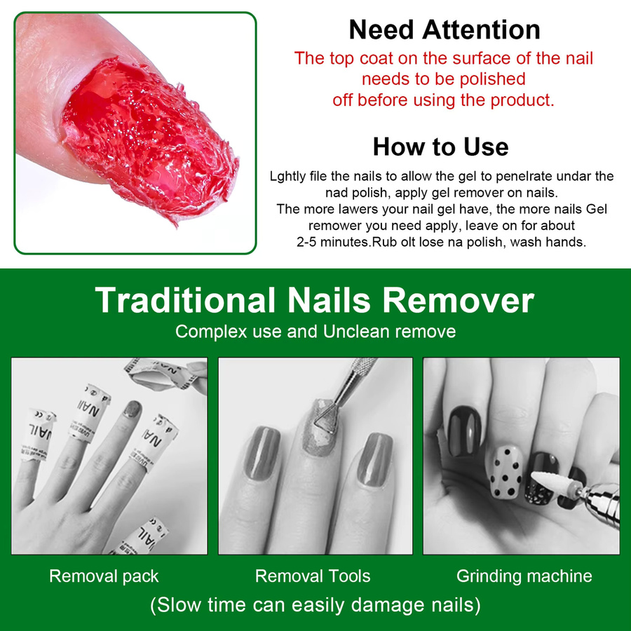 TWOING Magic Fast Nail Gel Polish Remover, 15 ml - Bild 4