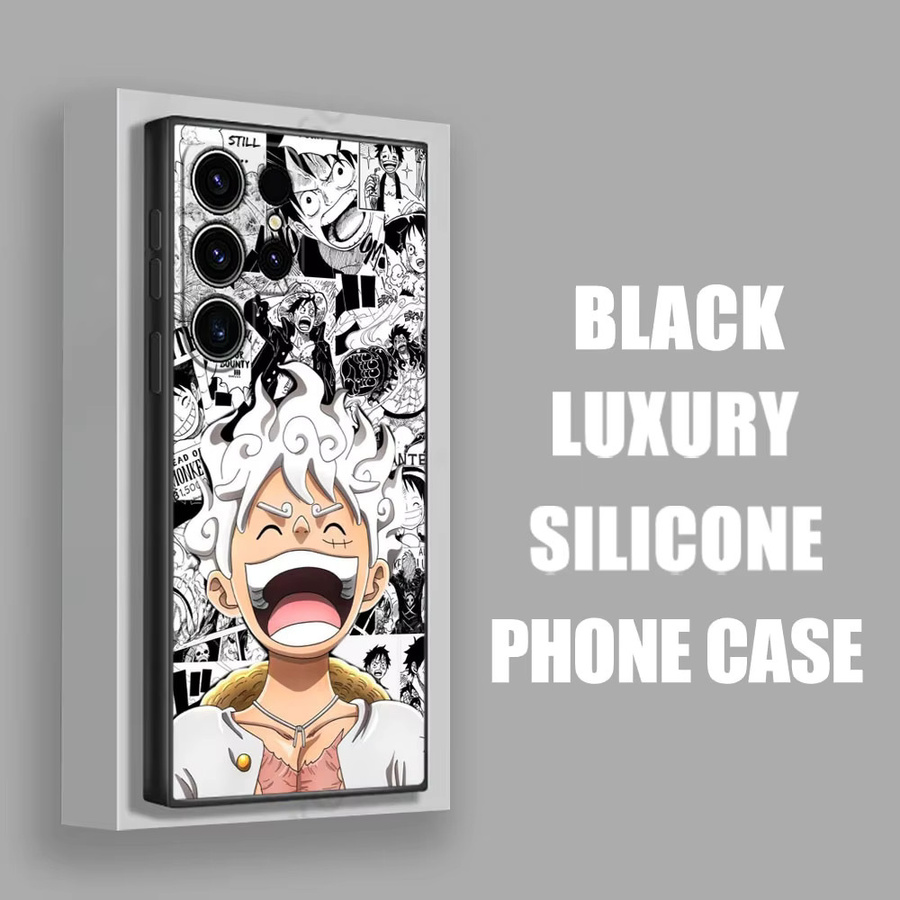 One Piece Luffy Gear 5 Silikon Handyhülle für Samsung Galaxy S25 S24 S23 S22 S21 S20 Ultra Plus FE in Multicolour - Bild 2