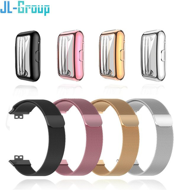 Uhrenarmband Edelstahl, Milanese-Magnetschlaufe, Huawei Watch Fit/Fit 2, Unisex - Bild 1