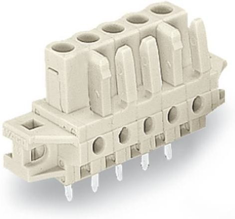 WAGO Federleiste 722-150/031-000, 10 Stück, grau und beige - Bild 1