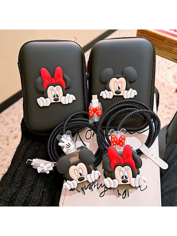 Beast Kingdom Mickey Minnie Kabelschutz für iPhone und iPad Lightning Ladegerät-Schutzhülle und Kabelmanagement-Organizer - Bild 3