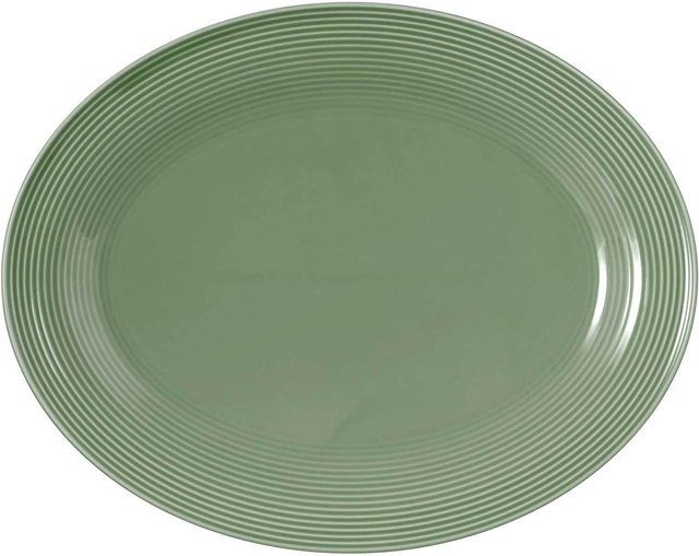 Seltmann Weiden Servierplatte Beat Color Glaze in Grün, B/T: 35 x 28 cm - Bild 1