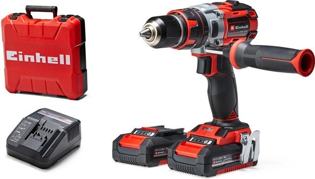 Einhell Power X-Change TP-CD 18 Li-i BL Akku-Schlagbohrschrauber 18 V in Rot/Schwarz inklusive 2 Akkus à 2,0 Ah - Bild 1