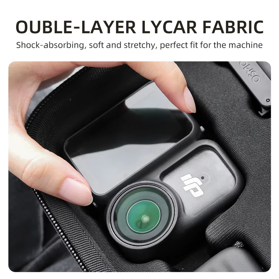 DJI Nano Action Kamera Schutz-Tasche Tragbare Reise-Organizer Tasche in Schwarz - Bild 3