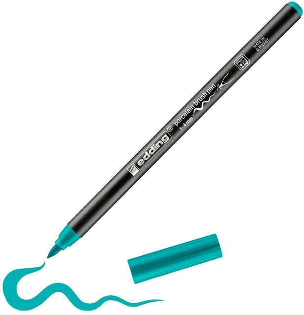 edding 4200 Porzellan-Brushpen in Türkis - Bild 1