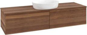 V&B Waschtischunterschrank Antao mit Frontstruktur in Warm Walnut, Breite: 160 cm, Tiefe: 50 cm - Bild 1