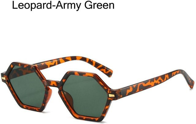 Yiran glasses Sonnenbrille, hexagonal, Vollrand, Kunststoff, Unisex, braun - Bild 1