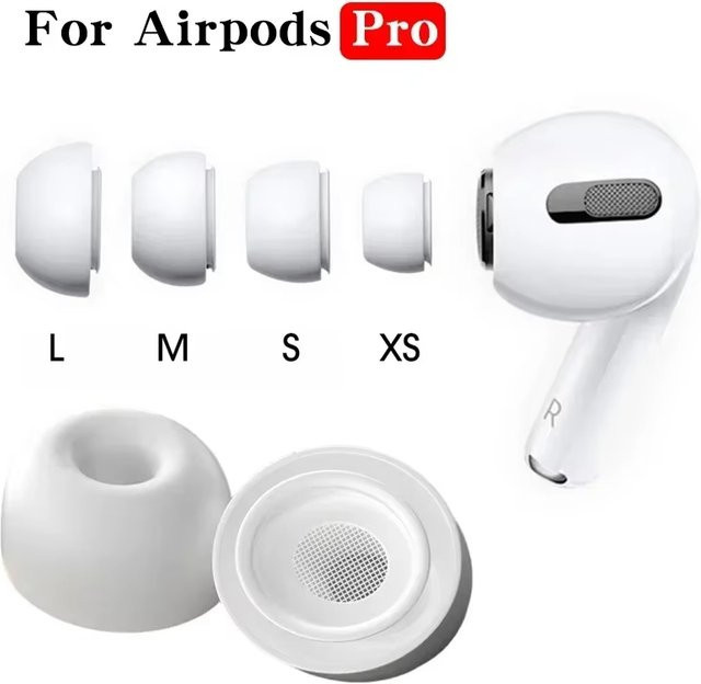 Apple Ersatz-Ohrstöpsel für AirPods Pro 1. und 2. Generation, In-Ear, Weiß, 1–4 Paar - Bild 1
