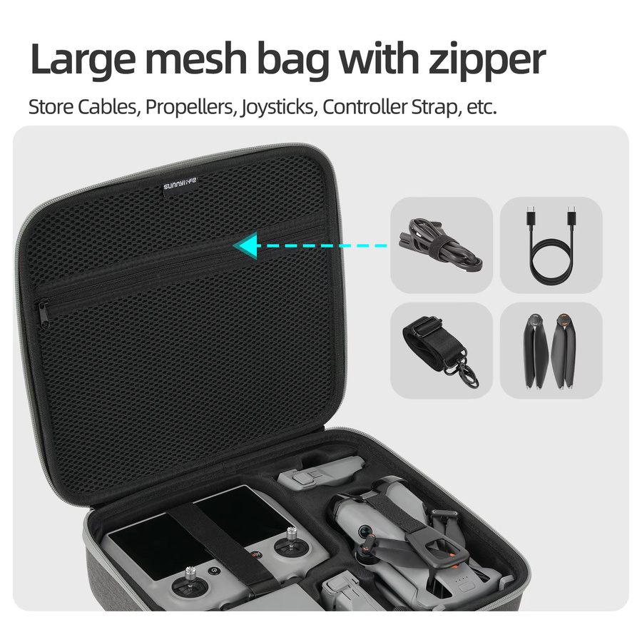 SZKOSTON Schutzhülle für DJI Mini 5 Pro, wasserdichte Hard Shell Box, grau - Bild 5