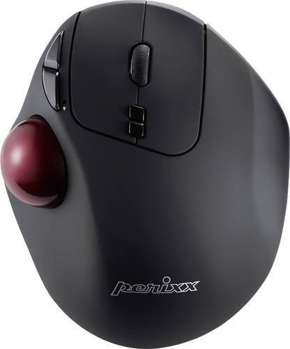 Perixx PERIMICE-717 D Ergonomische Funk-Trackball-Maus mit Laser, 7 Tasten, 2000 dpi, Schwarz - Bild 1