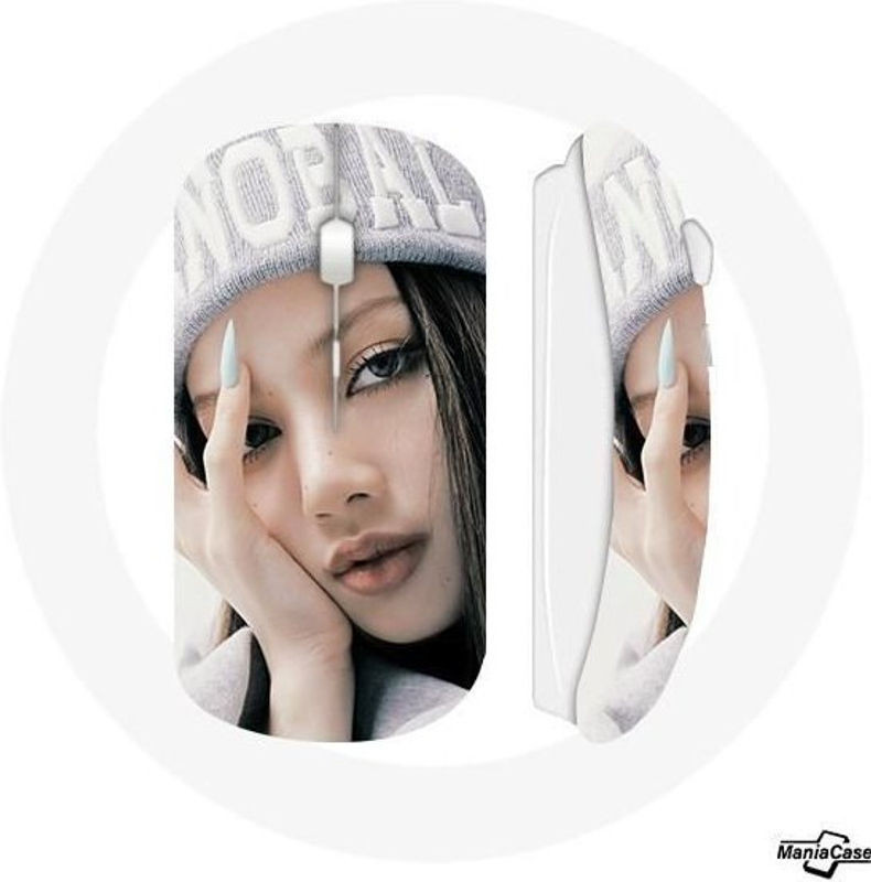 Kabellose Maus CAPACHEAP mit Blackpink Lisa LALISA Solo Single Poster Design in Mehrfarbig - Bild 1
