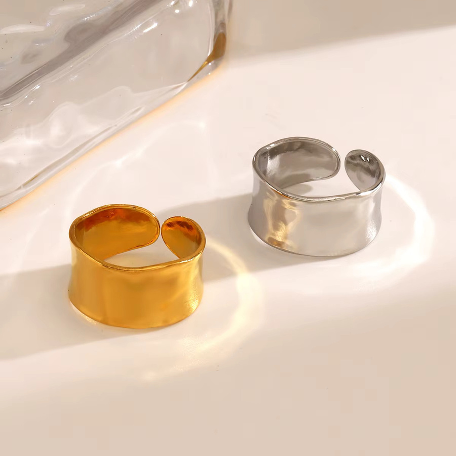 LATS Ringe Edelstahl, Gold, Unisex - Bild 1